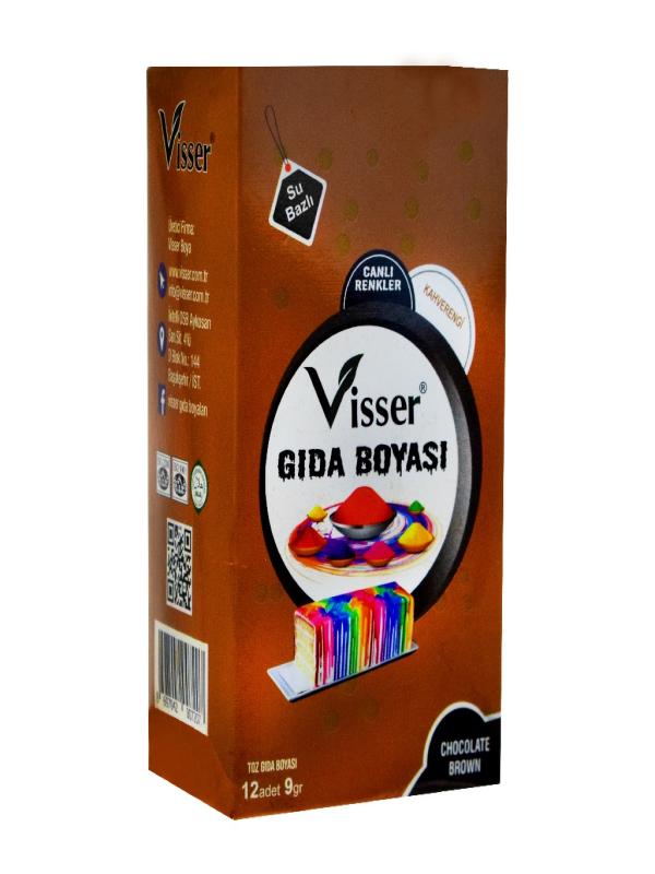 VİSSER TOZ GIDA BOYASI KAHVERENGİ 9 GR