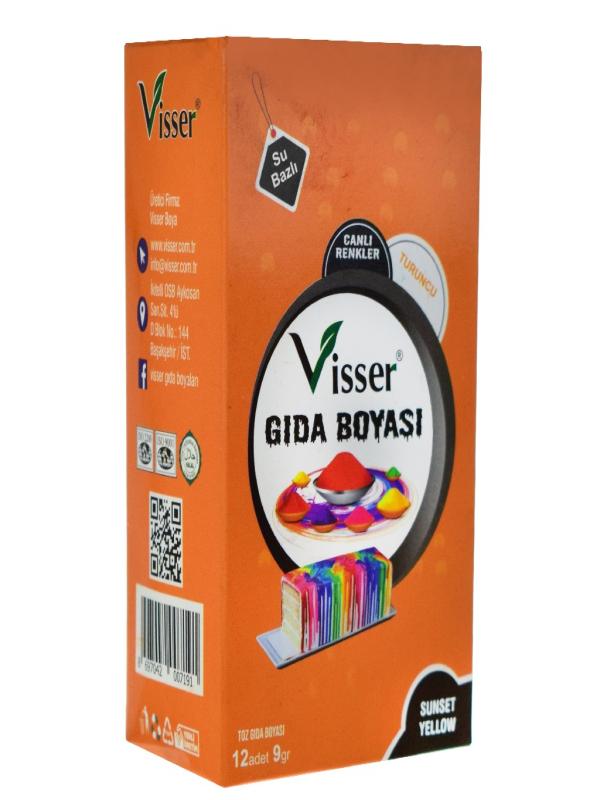 VİSSER TOZ GIDA BOYASI TURUNCU 9 GR