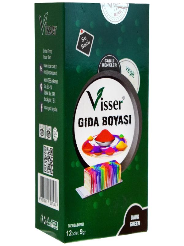 VİSSER TOZ GIDA BOYASI YEŞİL 9 GR