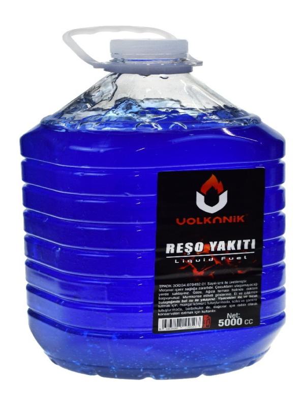 VOLKANİK JEL OCAK YAKITI  5 LT MAVİ