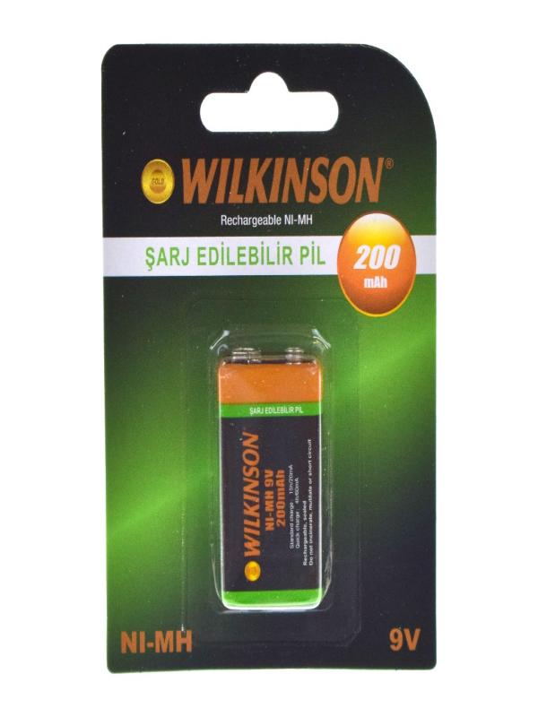 WİLKİNSON ŞARJLI PİL TEKLİ KARTELA 9V NI-MH
