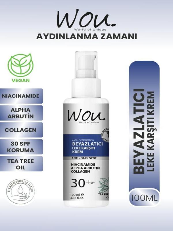 WOU BEYAZLATICI GÜNEŞ KREMİ 100ML