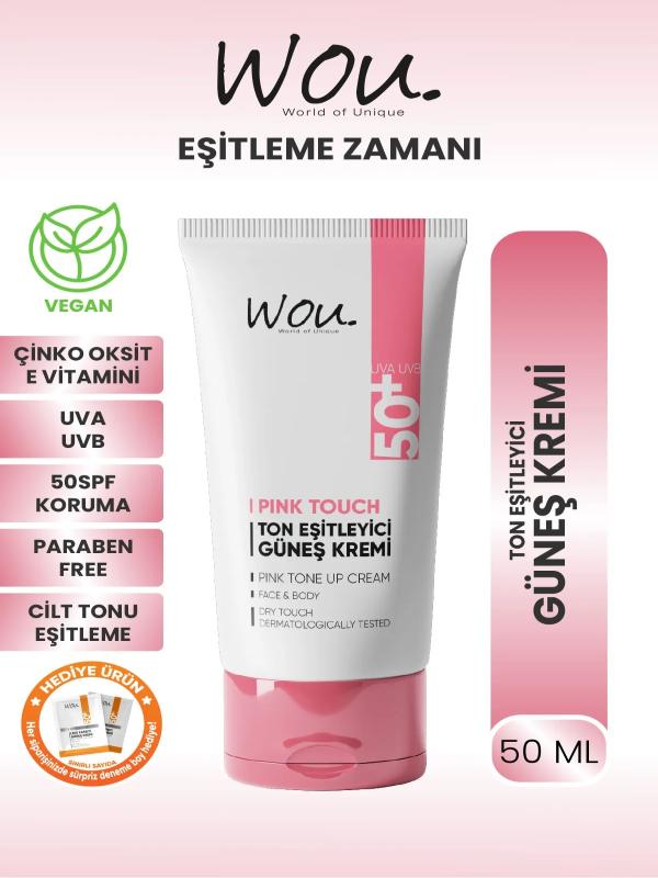 WOU TON EŞİTLEYİCİ GÜNEŞ KREMİ 50 ML
