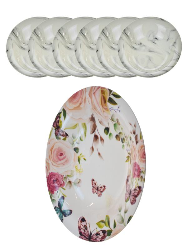 YNS DİGİTAL 6 LI YEMEK TABAK 9905007