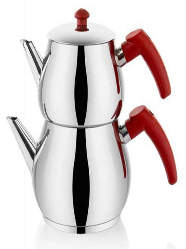 ZENLİFE ÇAYDANLIK KIRMIZI KULP AİLE BOY