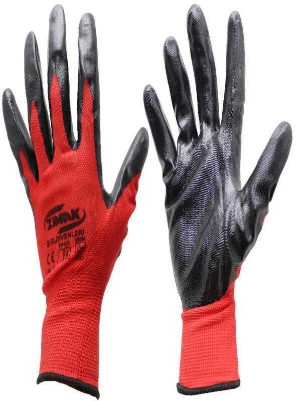 ZİMAK EL-100 KIRMIZI SİYAH ELDİVEN NO:10