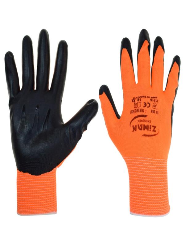 ZİMAK EL-120 TURUNCU SİYAH İŞ ELDİVENİ NO:10