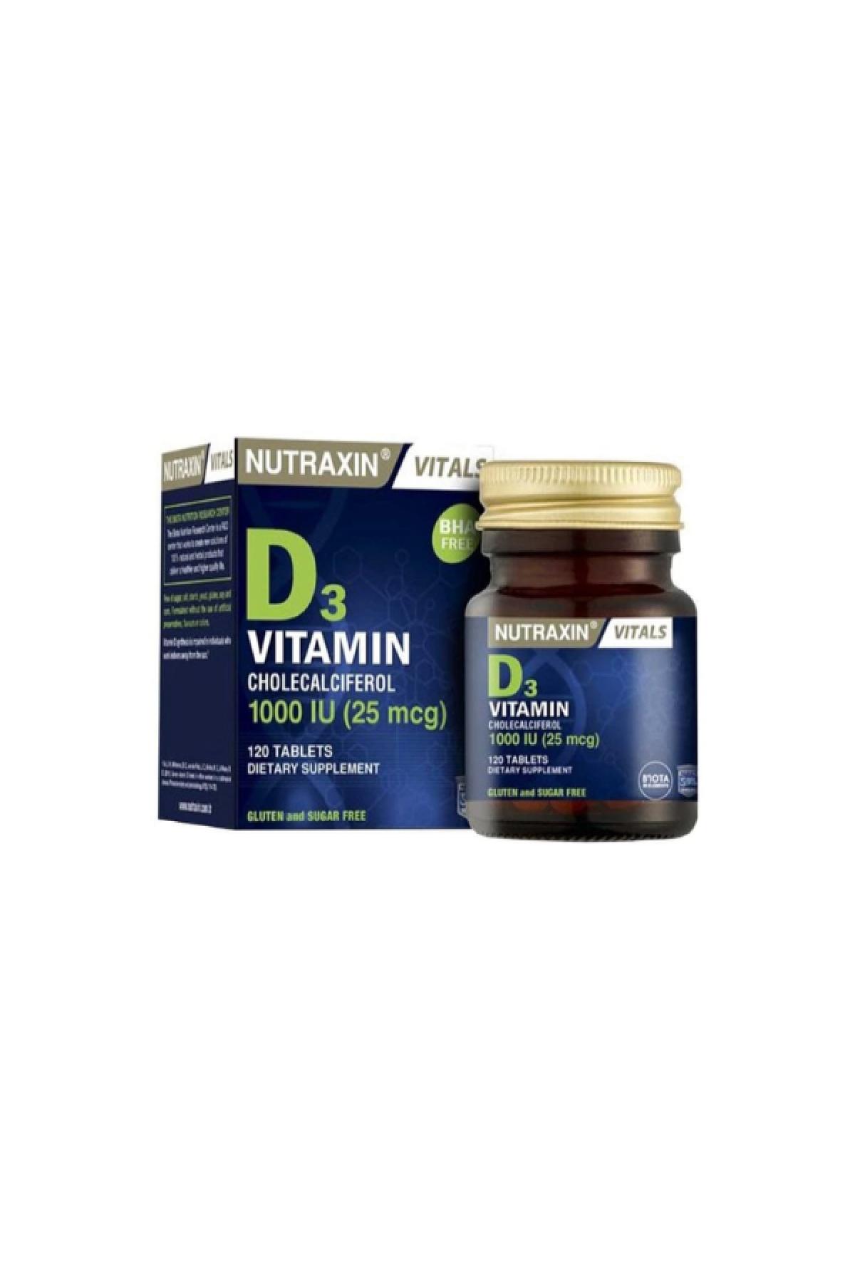 NUTRAXIN VITAMIN D3 1000IU 120