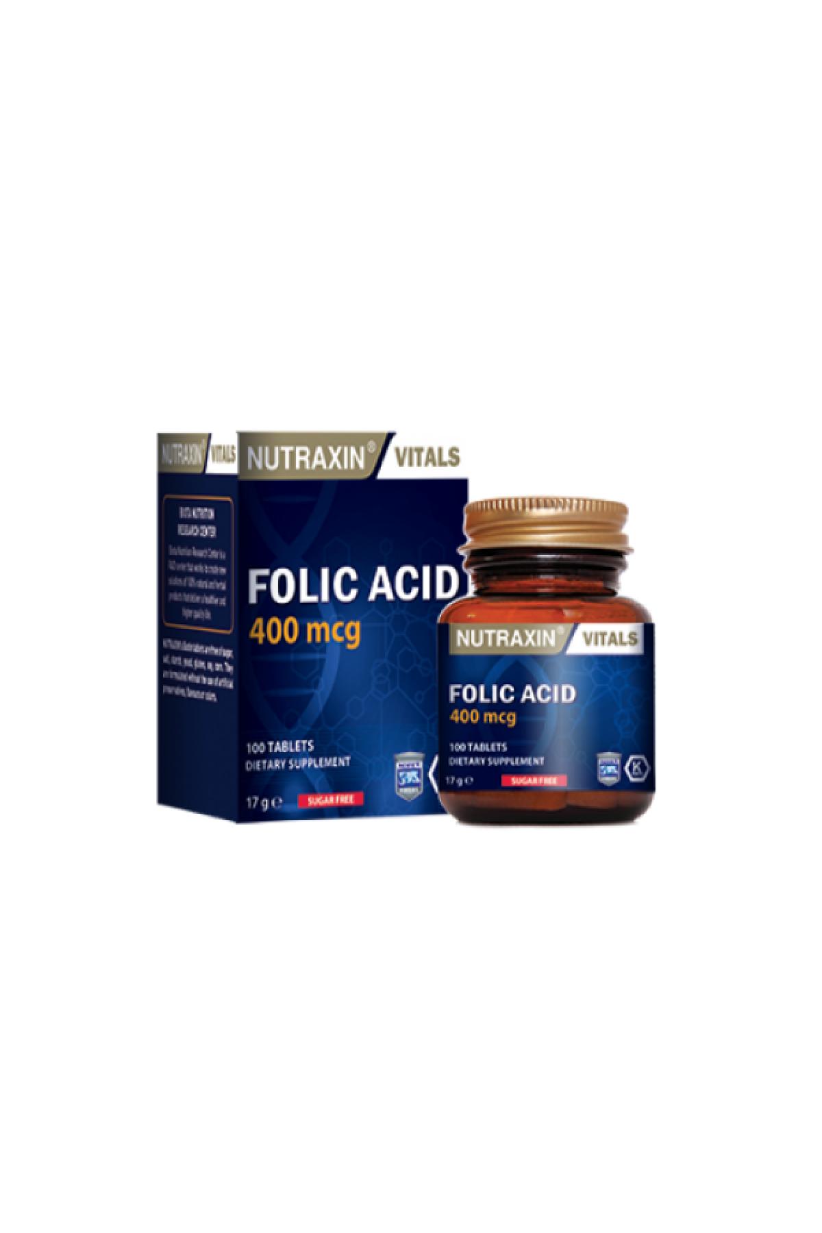 NUTRAXIN FOLIC ACID 400 MCG   