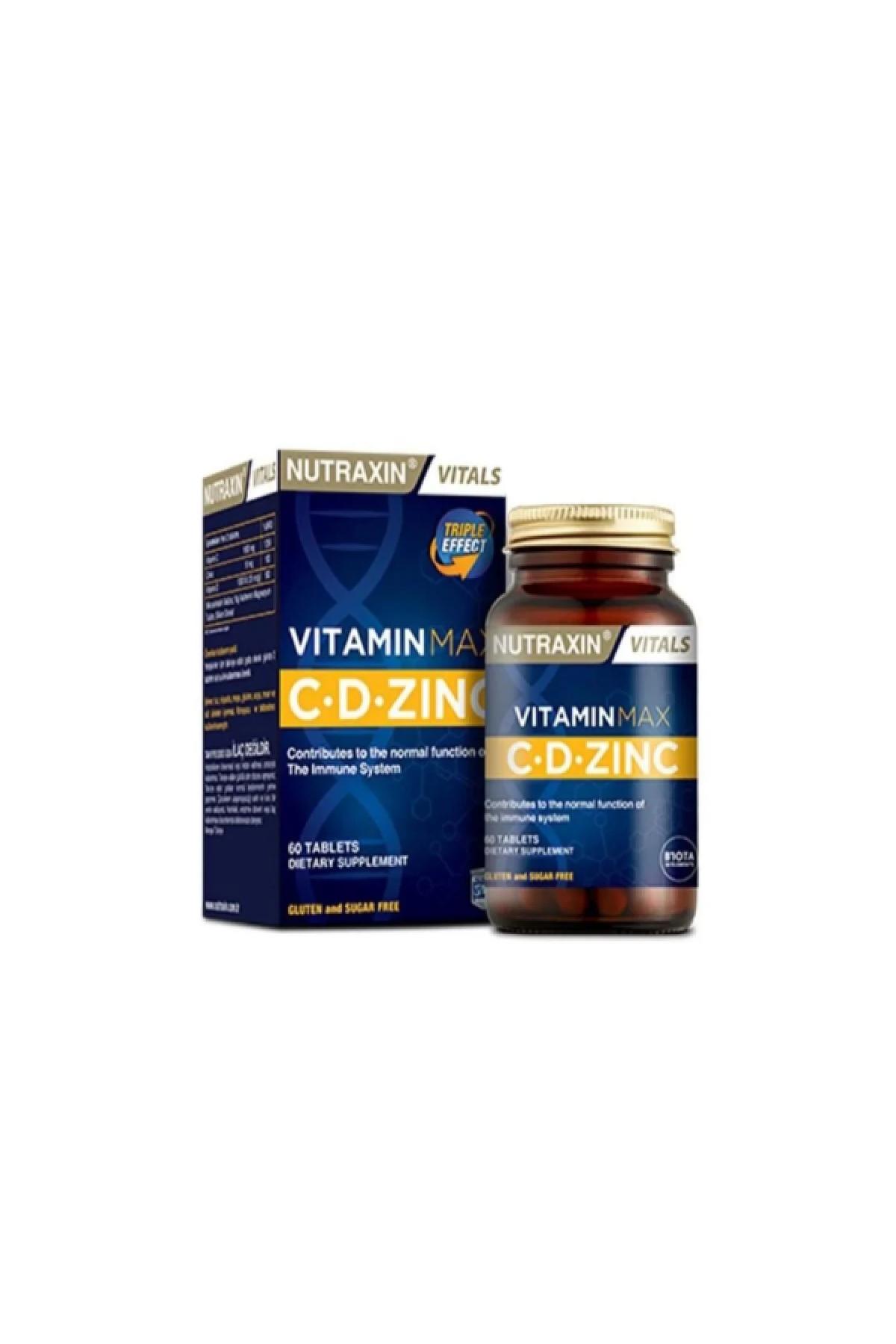 NUTRAXIN VITAMIN MAX C D ZINC 