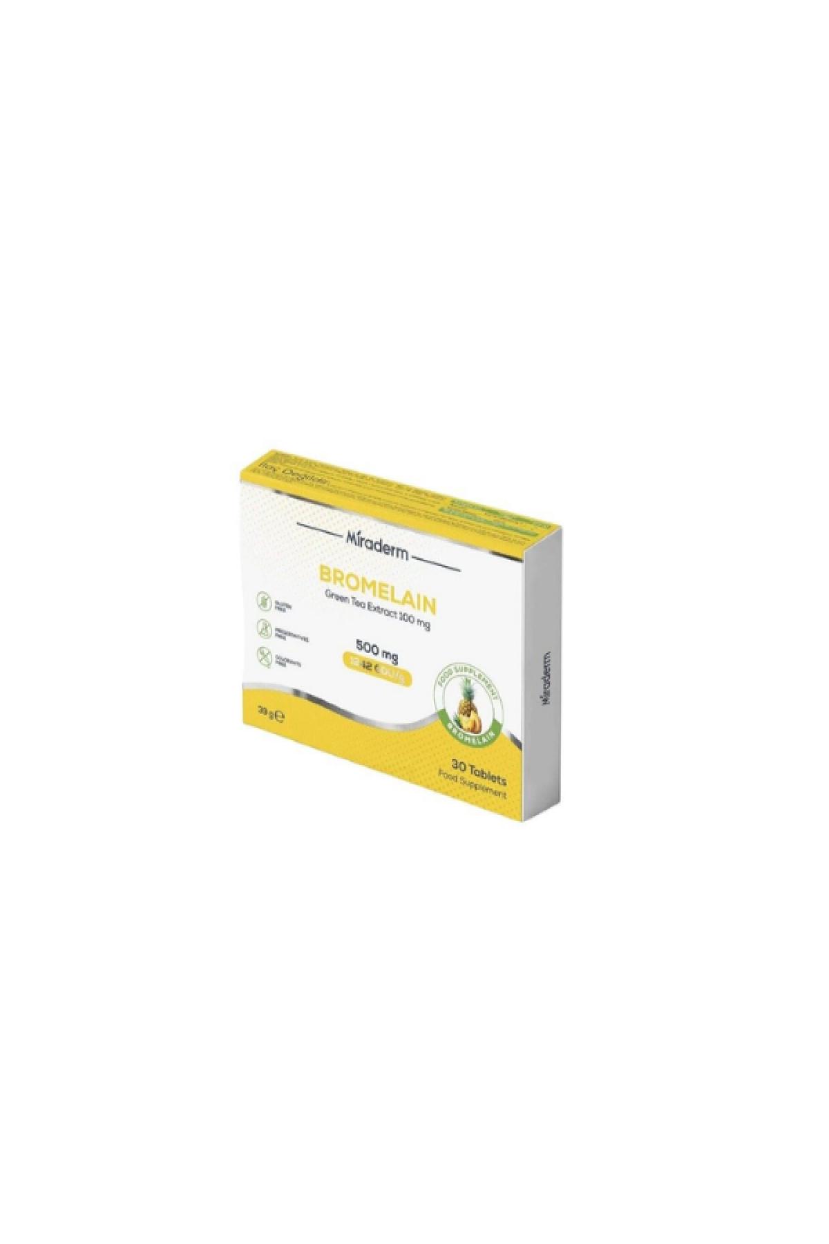 MIRADERM BROMELAIN 500 MG 30 T