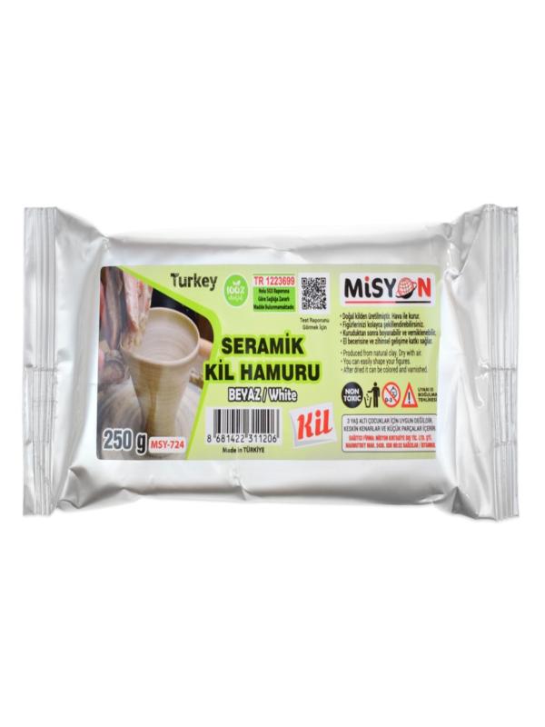 MİSYON SERAMİK KİL HAMURU 250GR BEYAZ MSY-724
