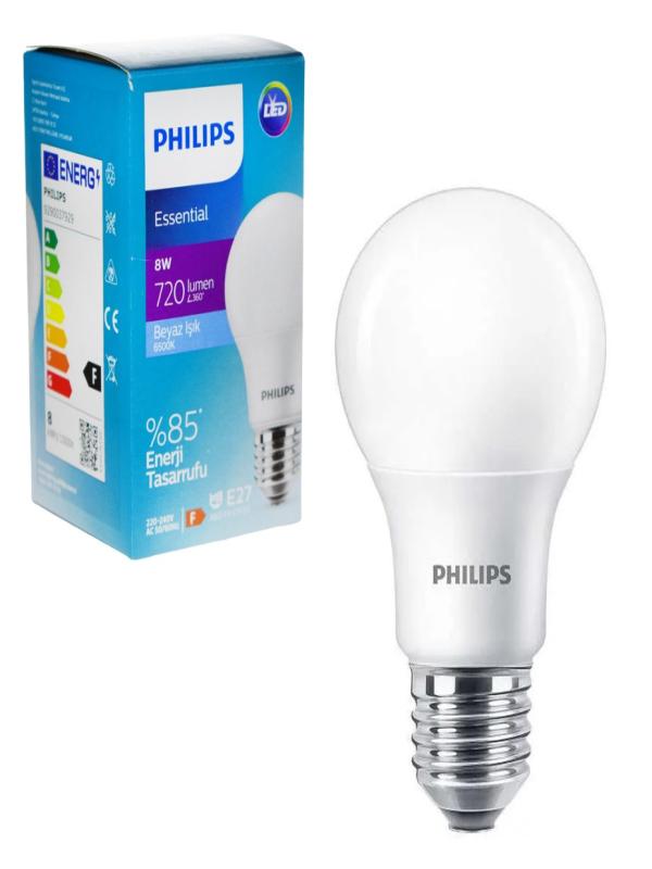 PHILIPS ESS 8W LED AMPUL BEYAZ E27 6500K