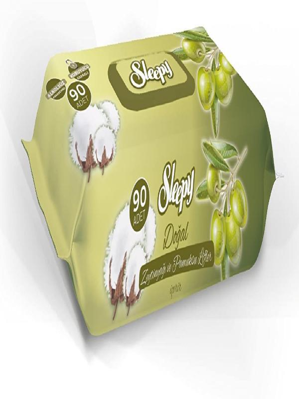 Sleepy Islak Havlu 90 Adet // Zeytinyağlı