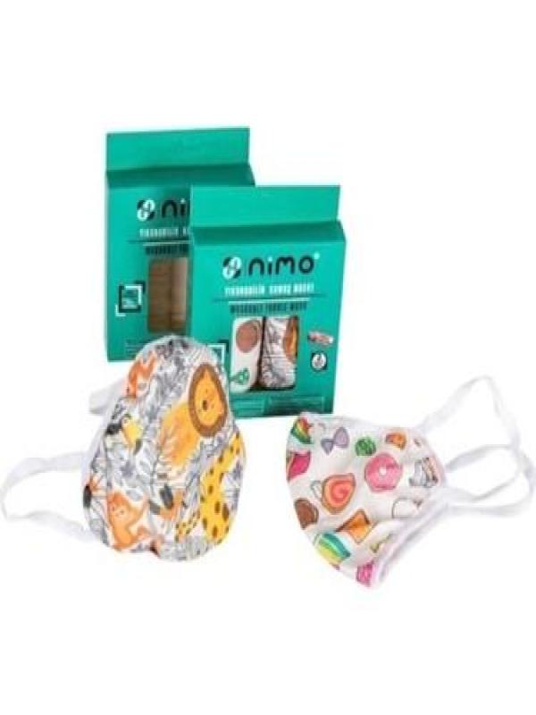 Nimo Yıkanabilir Kumaş Çocuk Maskesi 2 Li