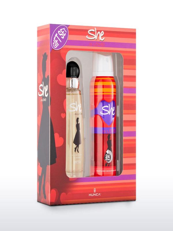 She 2' Li Edt Set …Is Love 50 ml EDT + 150 ml Deodorant