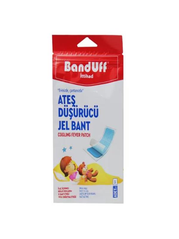 Banduff Ateş Düşürücü Jel Bant 3 Adet