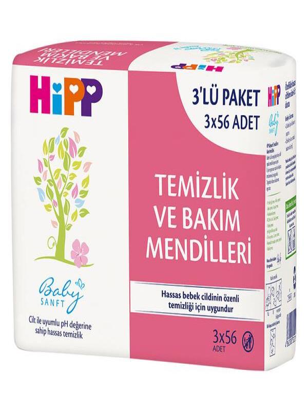 Hipp Babysanft Islak Temizlik Ve Bakım Mendilleri 3 X 56 Adet