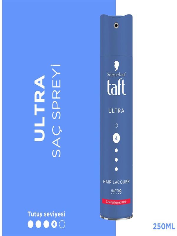 Taft Saç Spreyi Ultra No: 4 Strengthened Hair 250 ml