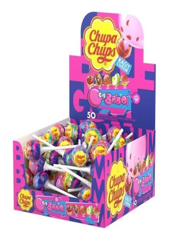 Chupa Chups Sakız Dolgulu Karışık Lolipop Şekerleme 50 Adet x 12 g
