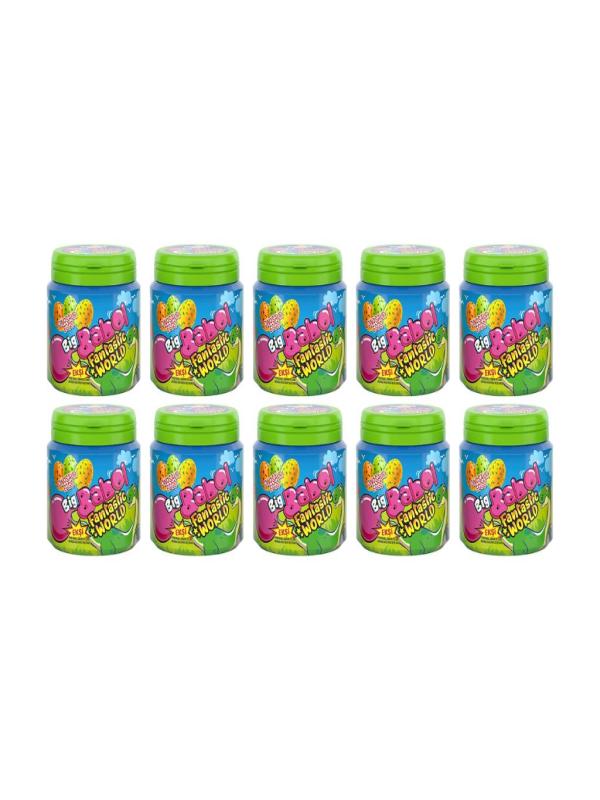 Big Babol Fantastic World Portakal, Limon ve Elma Aromalı Ekşi Sakız 90 gr x 10 Adet