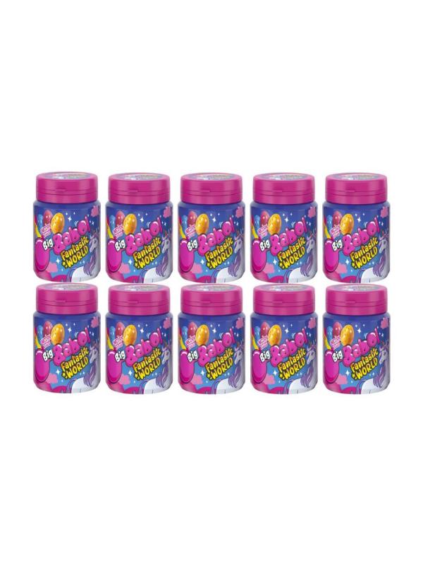 Big Babol Fantastic World Çilek, Muz ve Yaban Mersini Aromalı Sakız 90 gr x 10 Adet