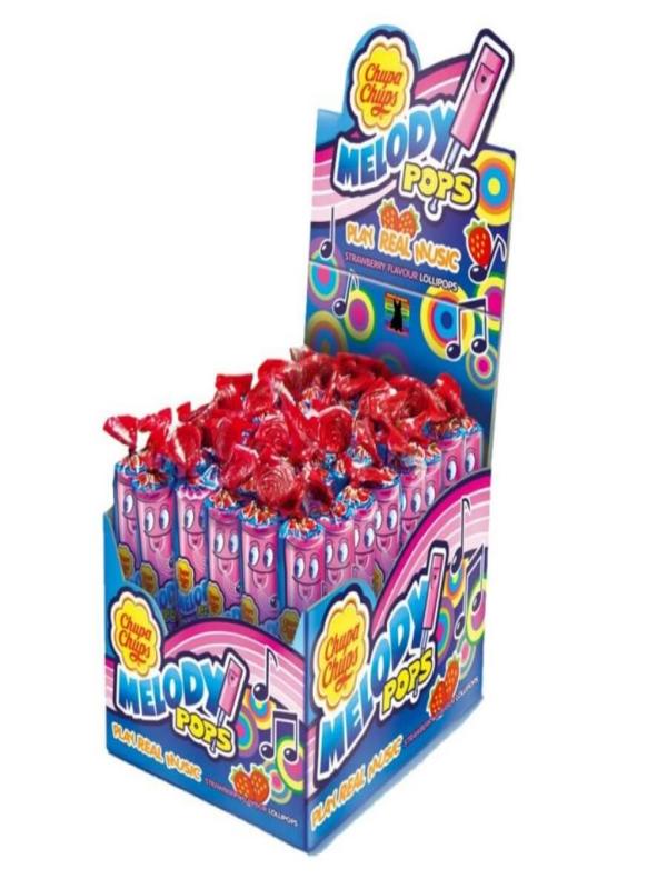 Chupa Chups Çİlek Aromalı Düdüklü Lolipop Şekerleme 15 gr X 48 Ad