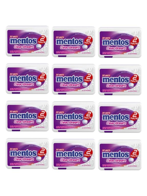 Mentos Clean Breath Orman Meyvesi Ferahlığı Tatlandırıcılı Tablet Şekerleme 21 g x 12 Adet