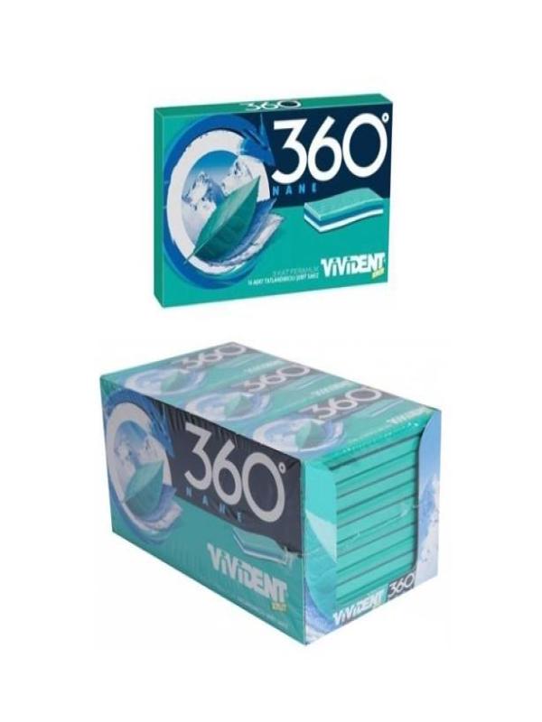 Vivident 360 Nane Aromalı Şekersiz Sakız 33 g x 18 Adet