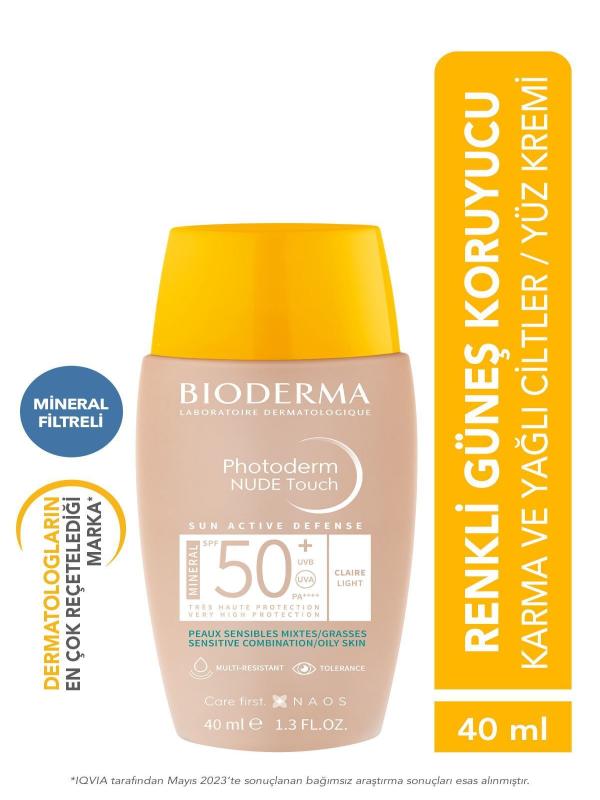 Bioderma Photoderm Nude Touch SPF 50+ Light 40 ml