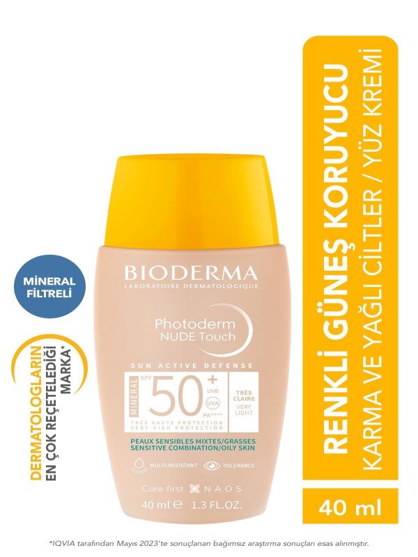 Bioderma Photoderm Nude Touch SPF 50+ Very Light 40 ml