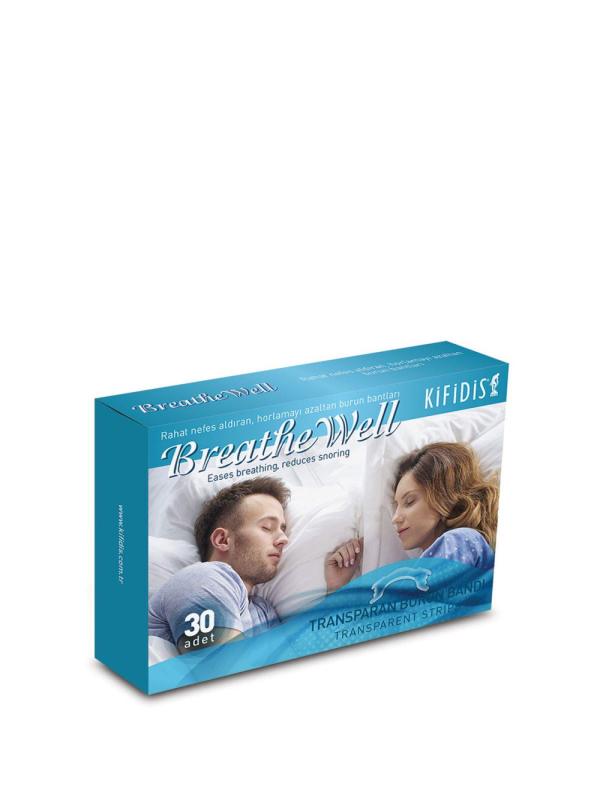 Kifidis BreatheWell Trasparan Burun Bandı Yetişkin 30 Adet