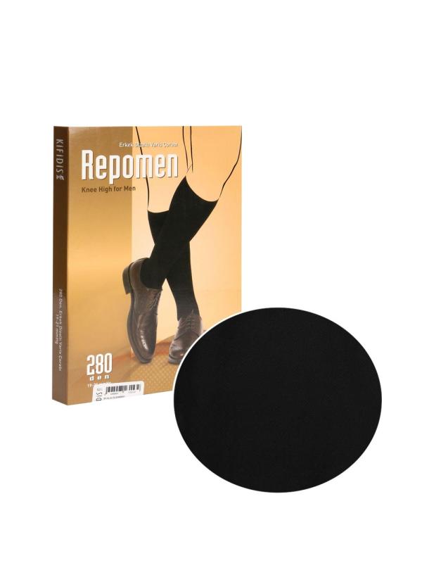 Kifidis 280 Den 19-21 mmHg Unisex Diz Altı Varis Çorabı (Repomen) Antrasit No: 3