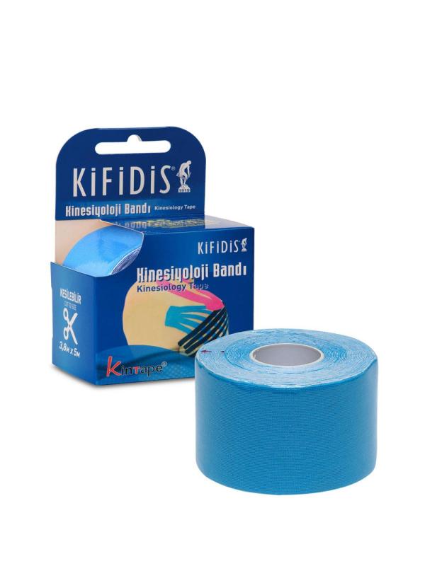 Kifidis Kinesiyoloji Bandı Kesilebilir 3,8 cm x 5 m Mavi / Blue