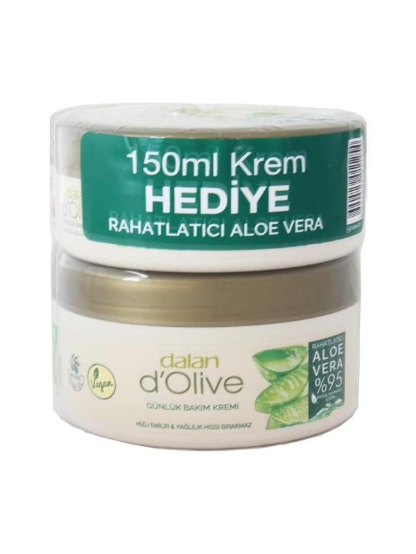 Dalan D Olive Rahatlatıcı Aloe Vera Günlük Bakım Kremi 250 ml + 150 ml