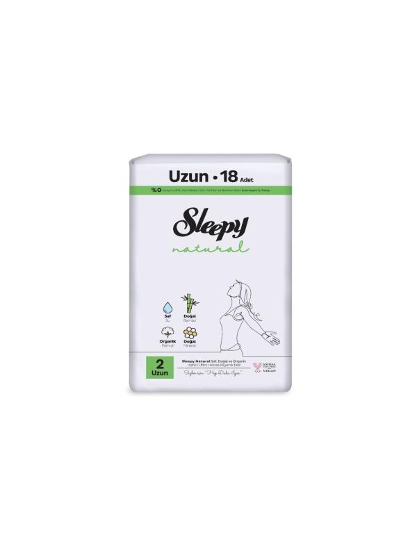 Sleepy Natural Kadın Pedi No: 2 Uzun 18 li