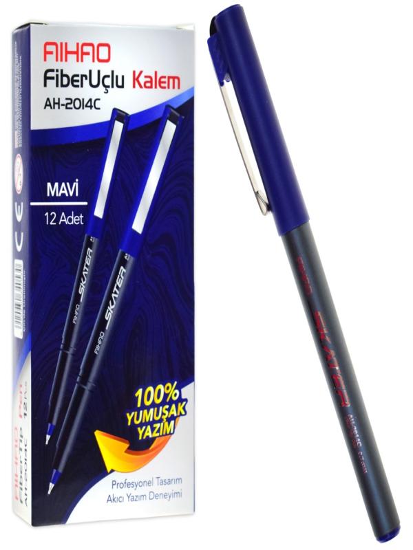 AIHAO FİBER UÇLU SKATER KALEM MAVİ 0,7MM AH-2014C