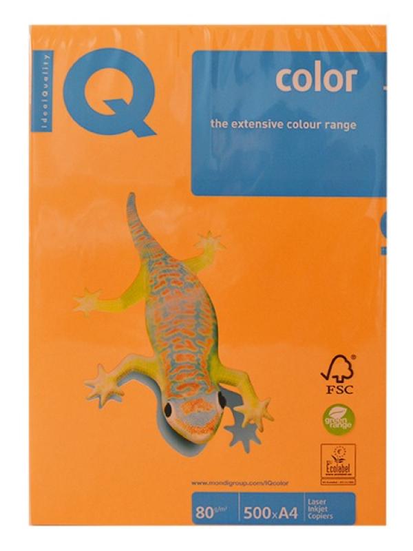 IQ FOSFORLU RENKLİ FOTOKOPİ KAĞIT A-4 80GR TURUNCU