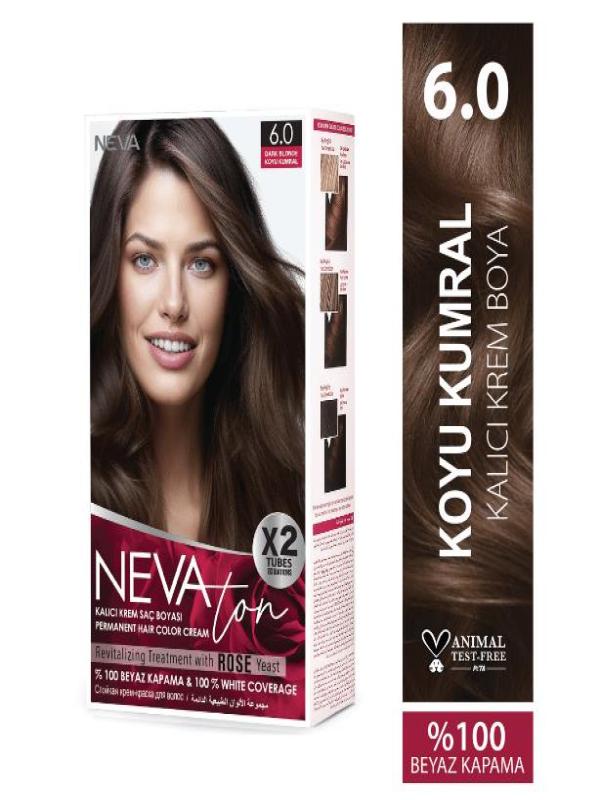 Nevaton 2 Li  Saç Boyası  6.0 Koyu Kumral