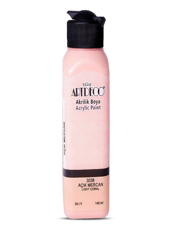 ARTDECO AKRİLİK BOYA 140 ML AÇIK MERCAN 3038