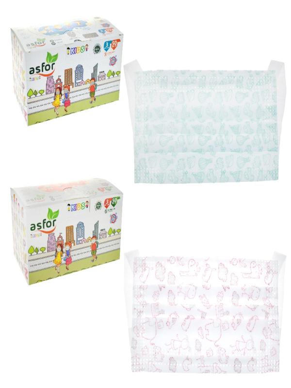 ASFOR ÇOCUK MASKESİ 50 Lİ