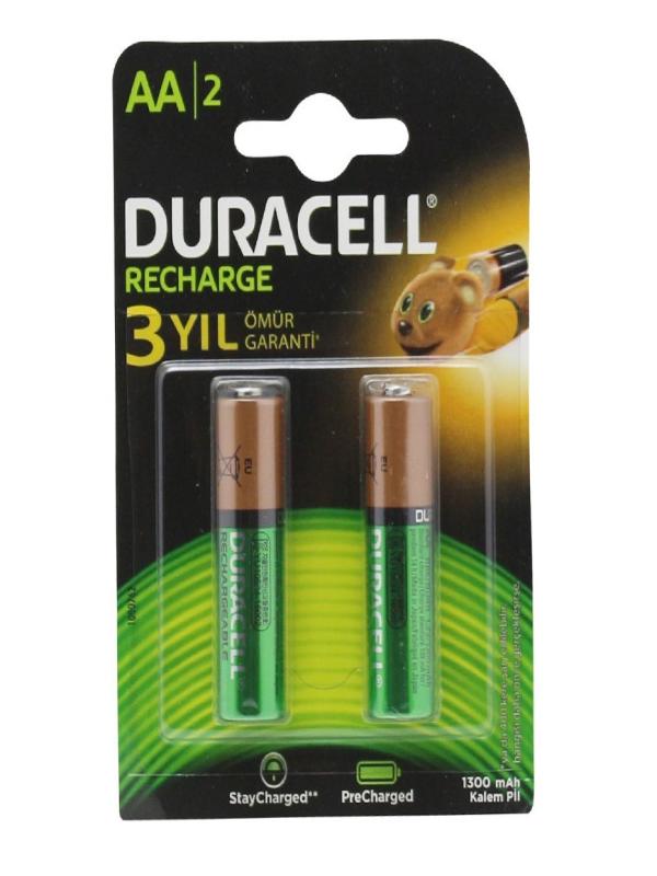 DURACELL 2Lİ ŞARJLI KALEM PİL 1300MAH