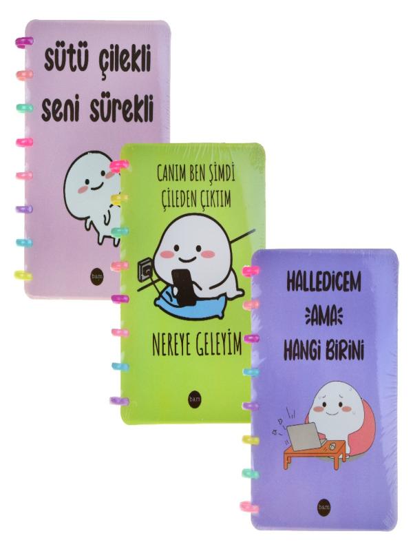 MOTTO YENİ NESİL KALP SPİRALLİ DEFTER KARIŞIK MODEL BM-1081-83-85