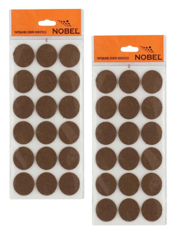 NOBEL YUVARLAK ZEMİN KORUYUCU YAPIŞKAN KEÇE KAHVE 35MM 353013535
