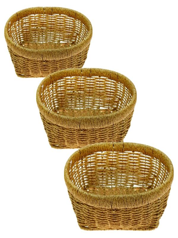 ÖRGÜ 3 LÜ OVAL SEPET THN76468