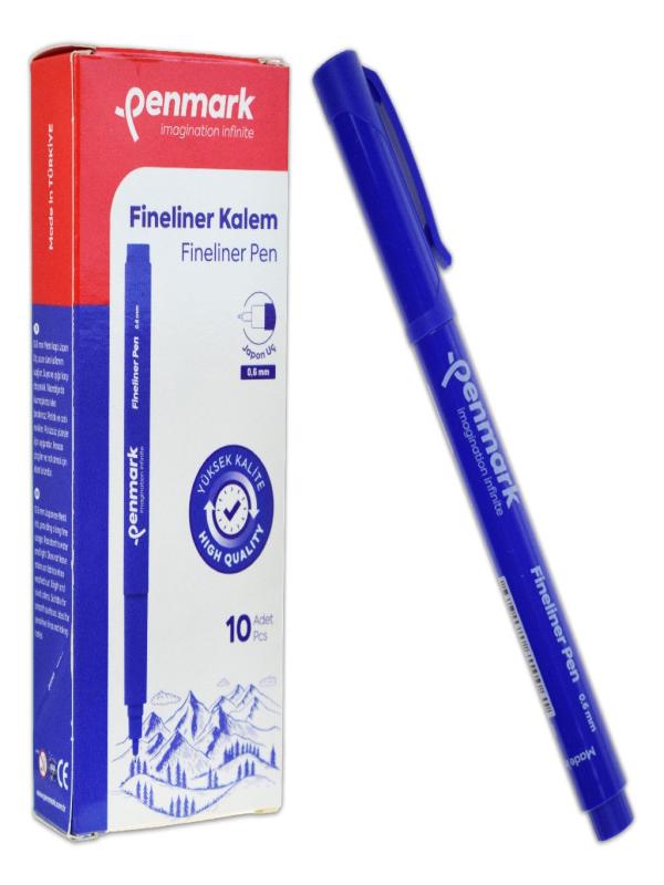 PENMARK FİNELİNER KALEM 0,6 MM JAPON UÇ MAVİ HS-800-02