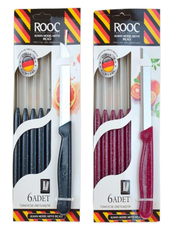 ROOC ALMAN MODEL MEYVE BIÇAK SET 6 LI SLR-06