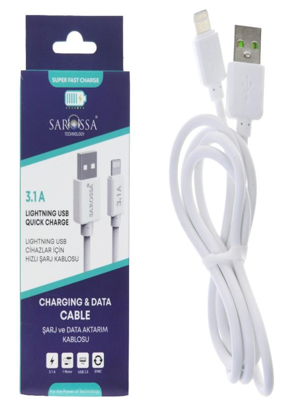 SAROSSA LİNGHTNİNG KABLO 3.1A S438