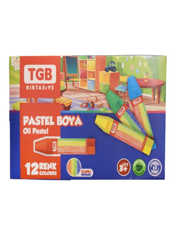 TGB 12 RENK PASTEL BOYA 743A