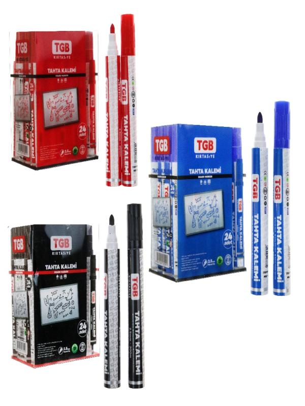 TGB BEYAZ TAHTA KALEMİ (SİYAH-KIRMIZI-MAVİ) 676